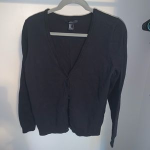 Black button up cardigan